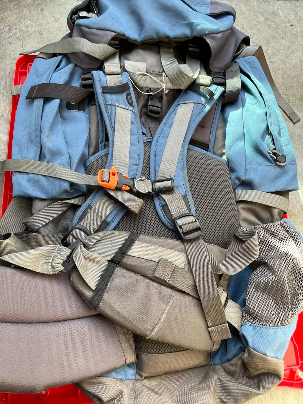 Unbranded Blue and Gray Men's Travel Backpack